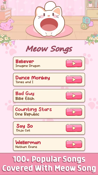 Bouncing Cats:Kitty Music Game - عکس بازی موبایلی اندروید