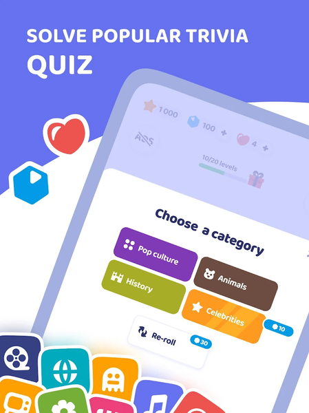 Brain Blitz Trivia-Quiz Test - عکس برنامه موبایلی اندروید
