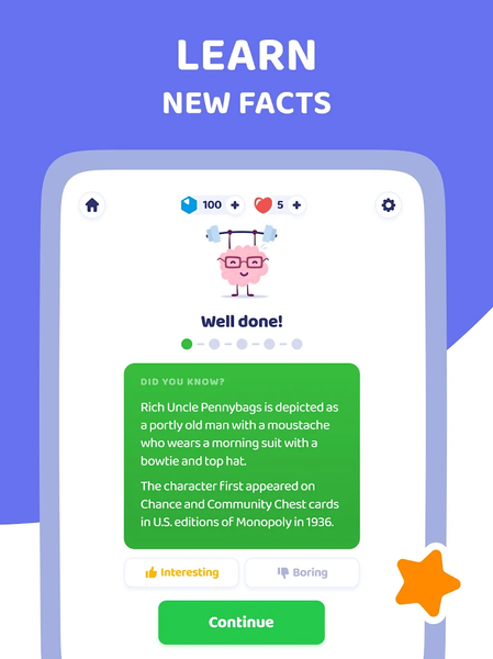 Brain Blitz Trivia-Quiz Test - عکس برنامه موبایلی اندروید