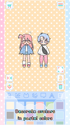 Pastel Friends : Dress Up Game - Gameplay image of android game