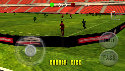 Soccer 3D Game 2015 - Gameplay image of android game