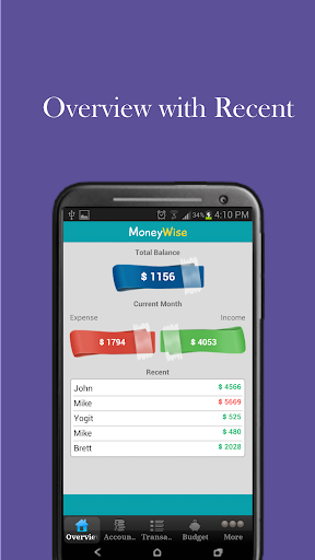 MoneyWise Budget Expense - Image screenshot of android app