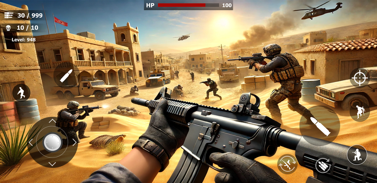 Last Soldier Commando: FPS 3D - Gameplay image of android game