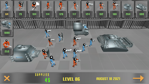 Stickman Prison Battle Zombies - Gameplay image of android game