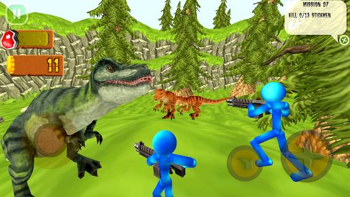 Stickman Dinosaur Hunter - عکس بازی موبایلی اندروید