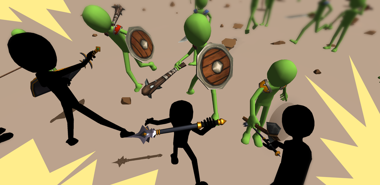 Battle Simulator : Stick Fight - Gameplay image of android game