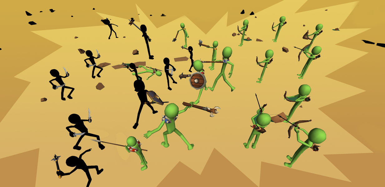 Battle Simulator : Stick Fight - Gameplay image of android game