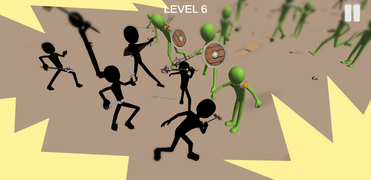 Battle Simulator : Stick Fight - Gameplay image of android game