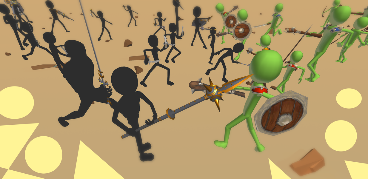 Battle Simulator : Stick Fight - Gameplay image of android game