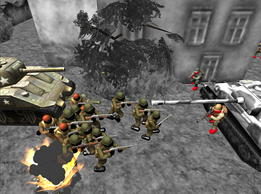 Stickman WW2 Battle Simulator - Gameplay image of android game