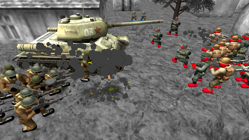 Stickman WW2 Battle Simulator - Gameplay image of android game