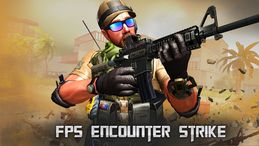 FPS encounter Strike: Commando shooting games 2020 - عکس بازی موبایلی اندروید