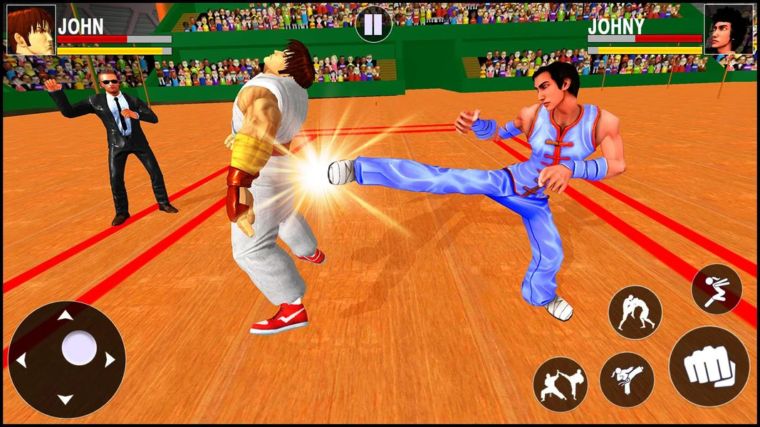 Kung Fu Karate Fighting: Tiger - Gameplay image of android game