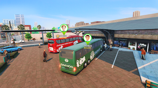 Euro Coach Bus City  Driver - Gameplay image of android game