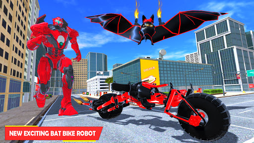 Play Flying Bat Robot Bike Game Online for Free on PC & Mobile