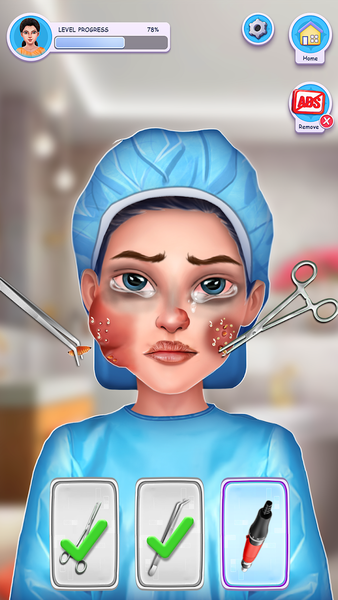 ASMR Makeover Surgery Games - Gameplay image of android game