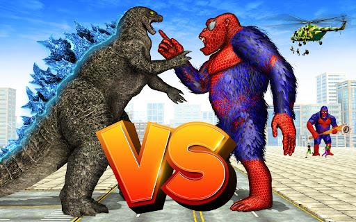 Wild Gorilla City Attack - Gameplay image of android game