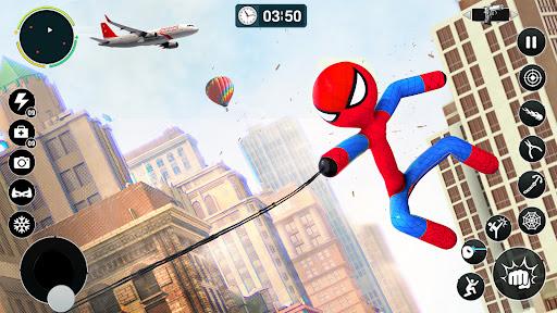 Flying Spider Rope Hero Games - عکس بازی موبایلی اندروید