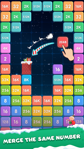 Merge Block: 2048 Puzzle - عکس بازی موبایلی اندروید