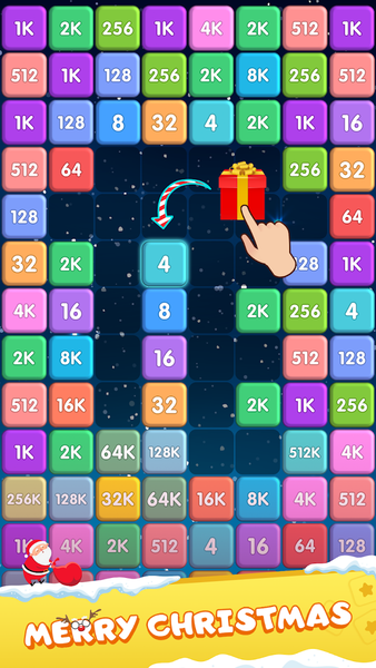 Merge Block: 2048 Puzzle - Gameplay image of android game