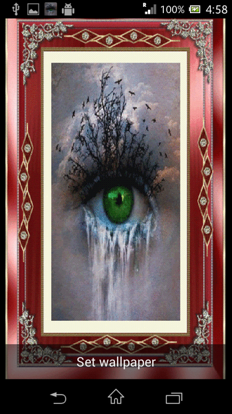 Crying Eye 3D Live Wallpaper - عکس برنامه موبایلی اندروید