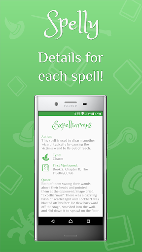 Spelly - Harry Potter spells and a quiz game! - Image screenshot of android app