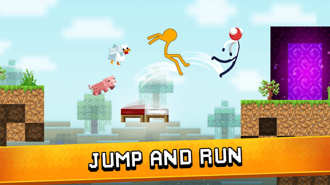Stickman Parkour: Jump and run - عکس بازی موبایلی اندروید