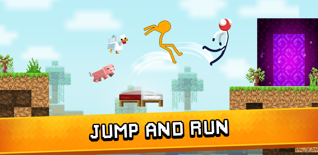 Stickman Parkour: Jump and run - Gameplay image of android game