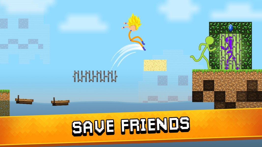 Stickman Parkour: Jump and run - عکس بازی موبایلی اندروید