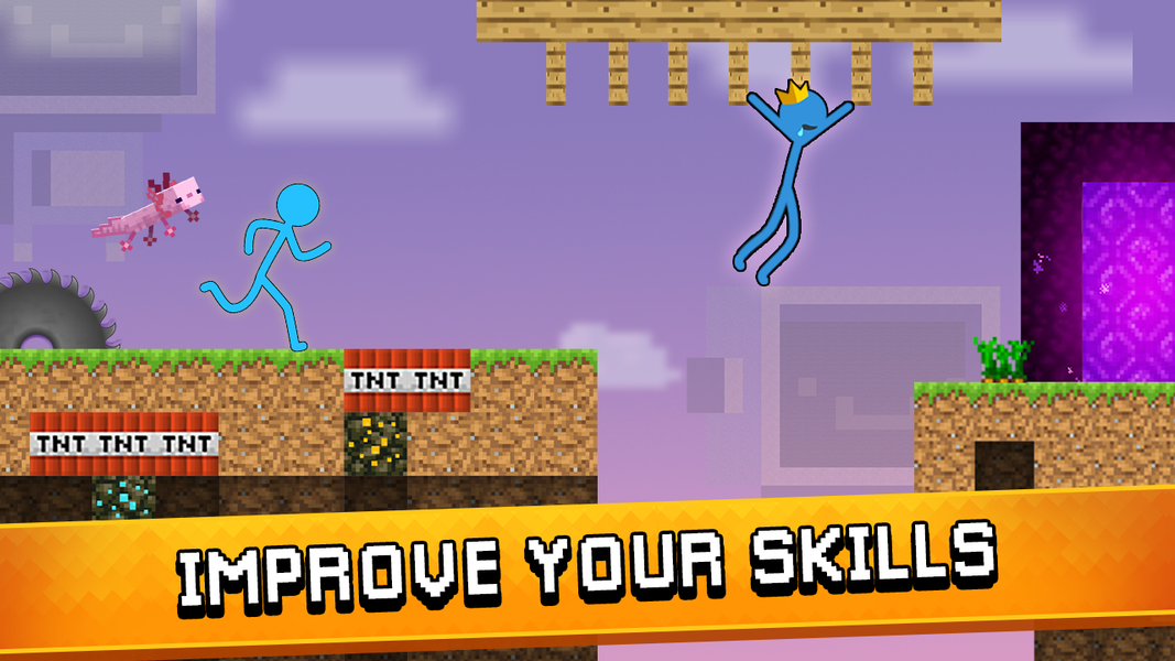 Stickman Parkour: Jump and run - عکس بازی موبایلی اندروید