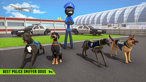 Stickman Police Dog Chase Crime Simulator - عکس بازی موبایلی اندروید