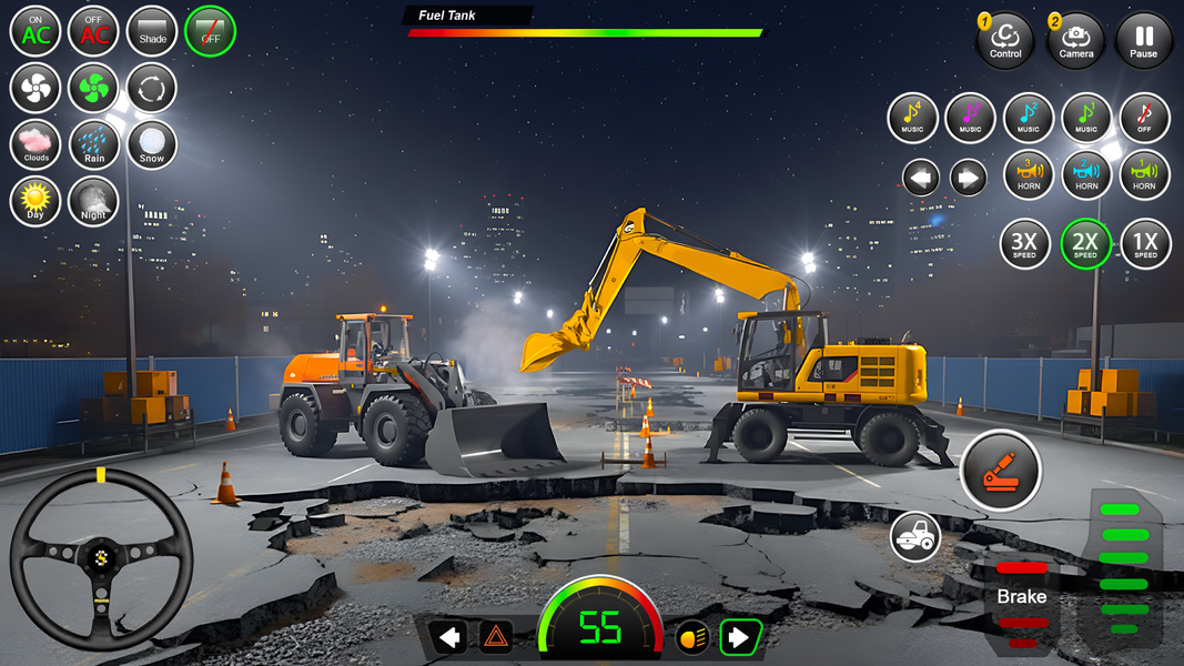 US Construction Jcb Game - Gameplay image of android game