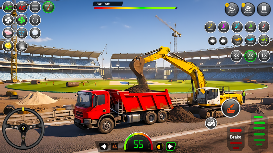 US Construction Jcb Game - Gameplay image of android game