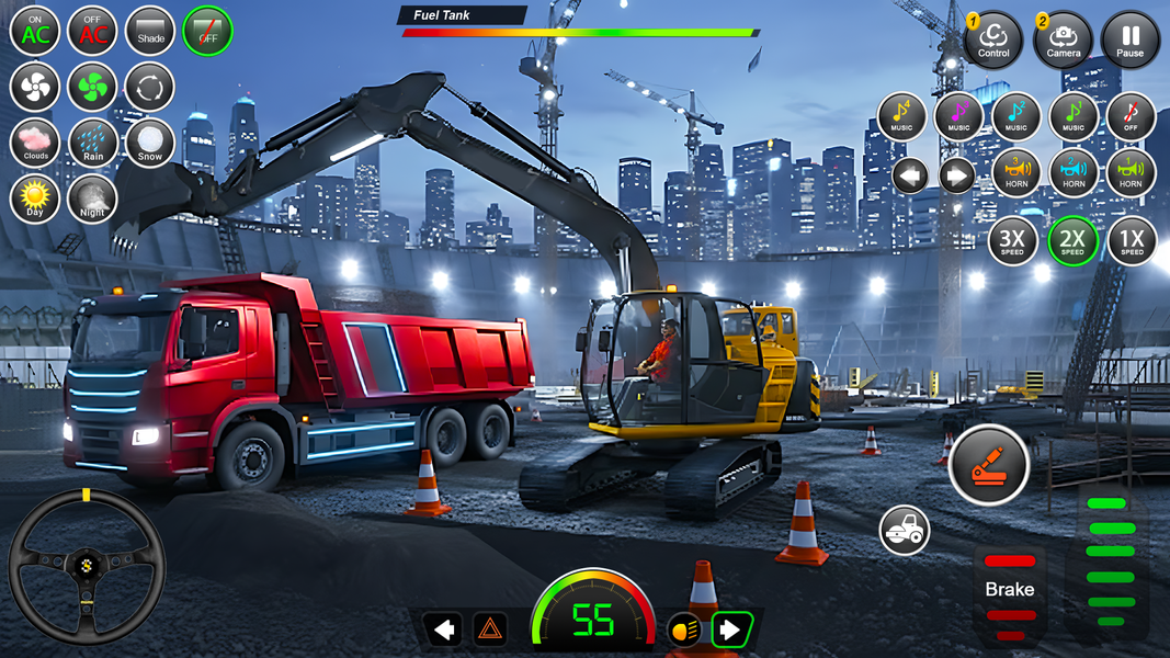 US Construction Jcb Game - Gameplay image of android game