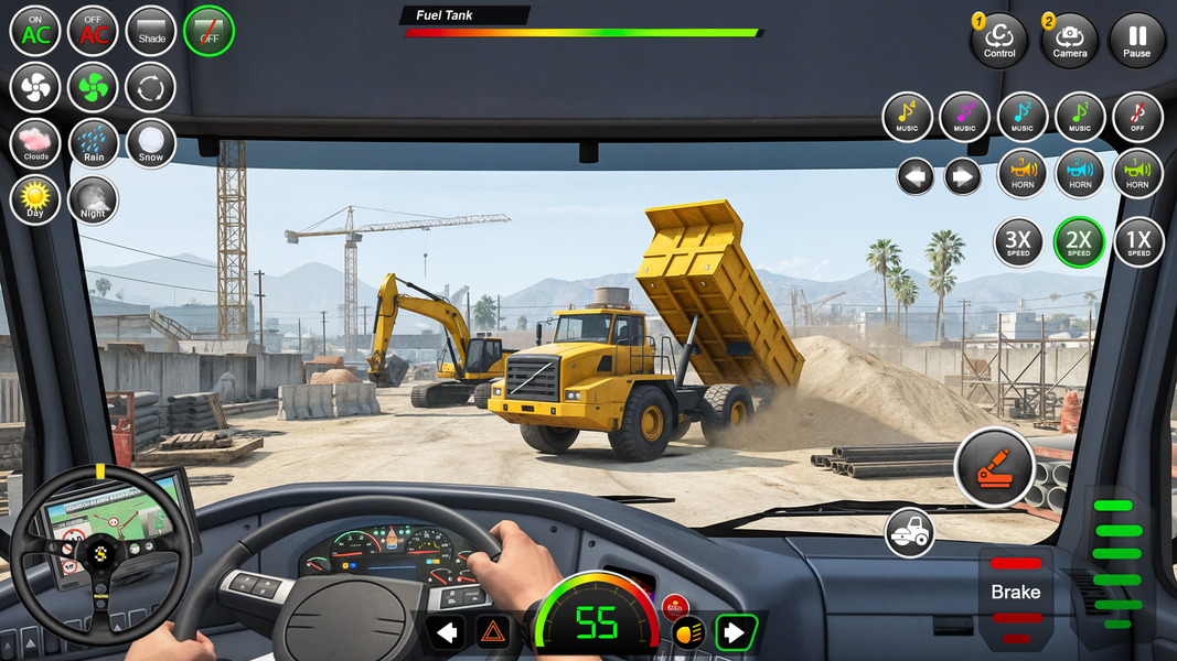 US Construction Jcb Game - Gameplay image of android game