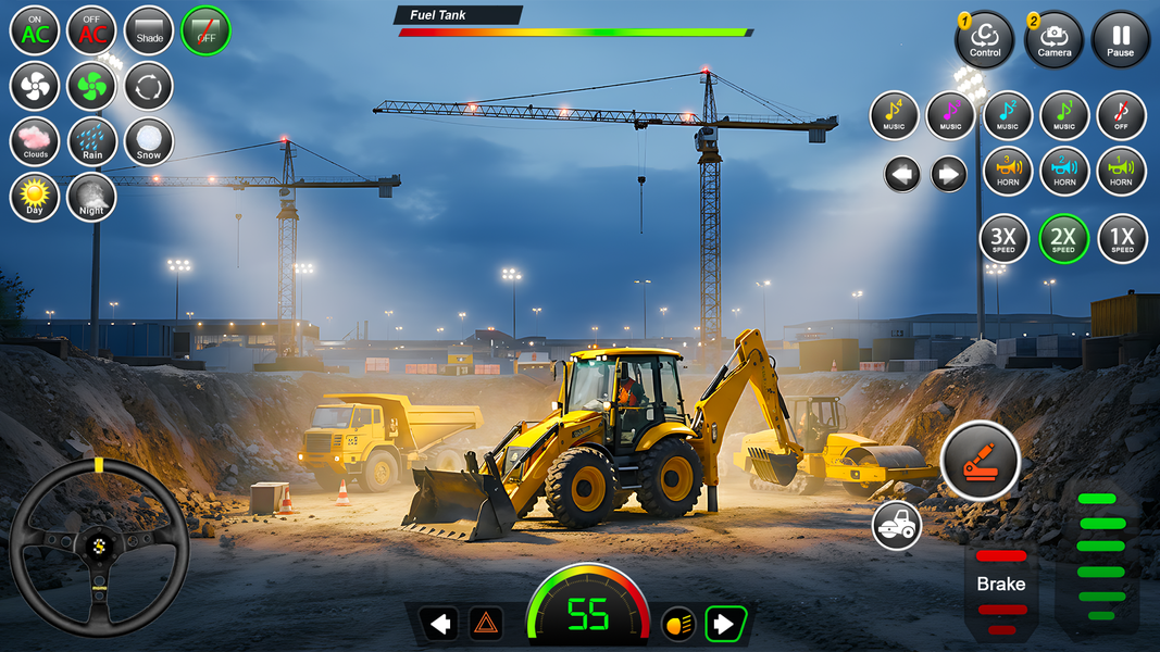 US Construction Jcb Game - Gameplay image of android game
