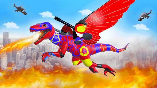 Flying Dinosaur Robot Car Transform: Dino Games - عکس برنامه موبایلی اندروید