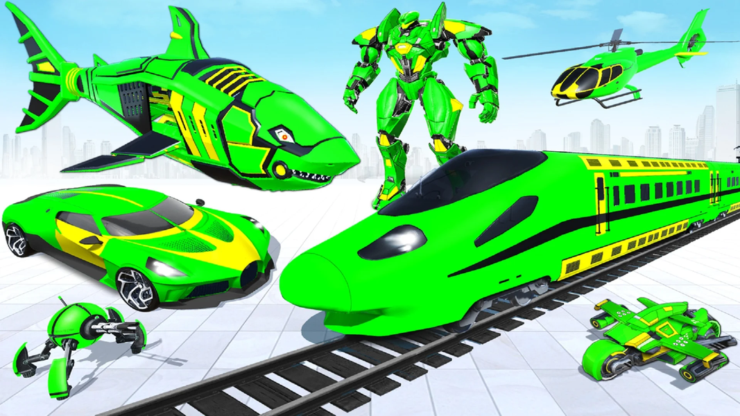 Shark Robot Car Transform Game - عکس برنامه موبایلی اندروید