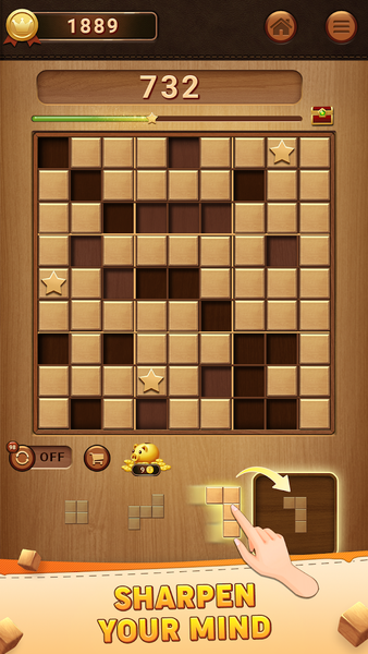 Wood Block: Block Puzzle - Gameplay image of android game
