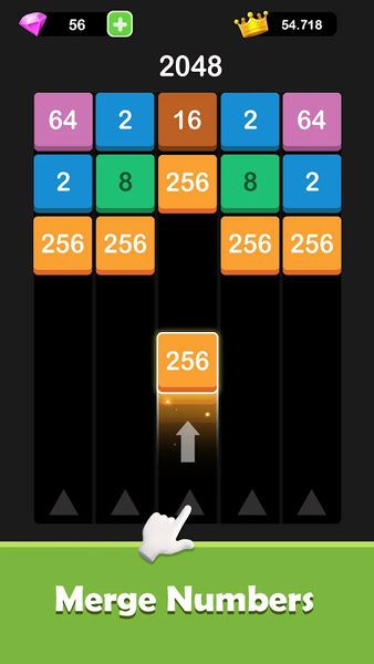 X2 Blocks: 2048 Merge - Gameplay image of android game