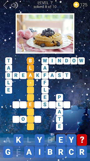 Frosty Crosswords - Gameplay image of android game