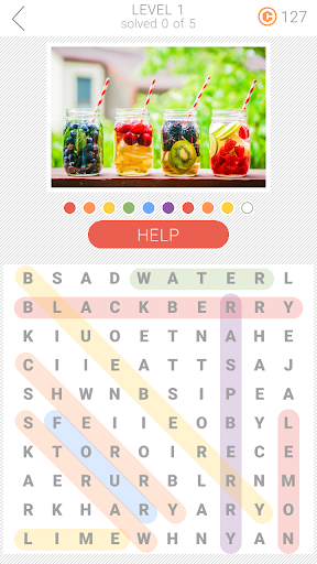 10x10 Word Search - Gameplay image of android game