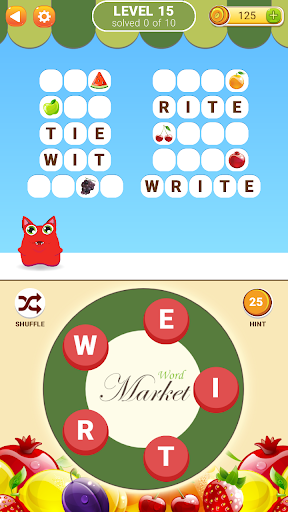 Word Market - Gameplay image of android game