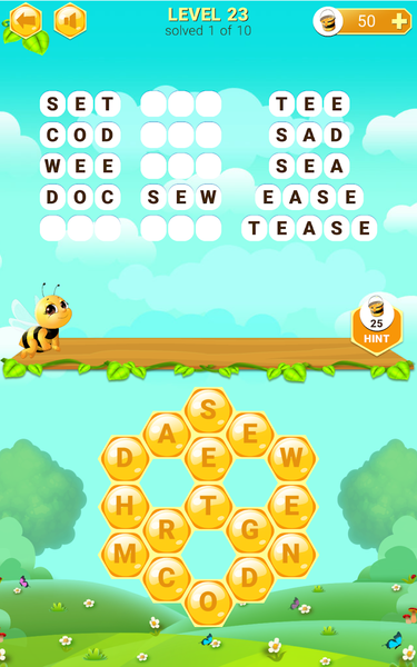 Wordiary - Gameplay image of android game