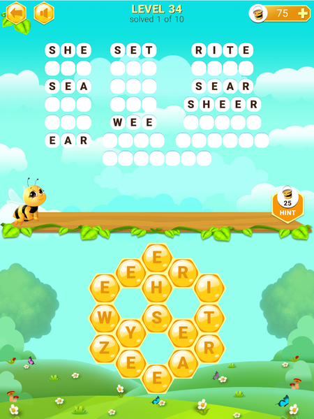 Wordiary - Gameplay image of android game