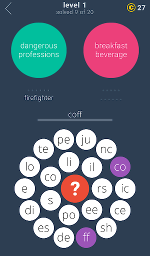 Word Rings 2 - Gameplay image of android game