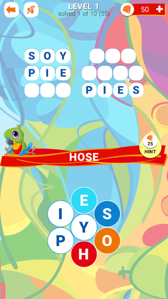 Words in Color - Gameplay image of android game