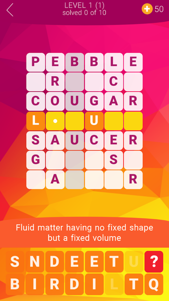 Word Tower Crosswords 2 - Gameplay image of android game