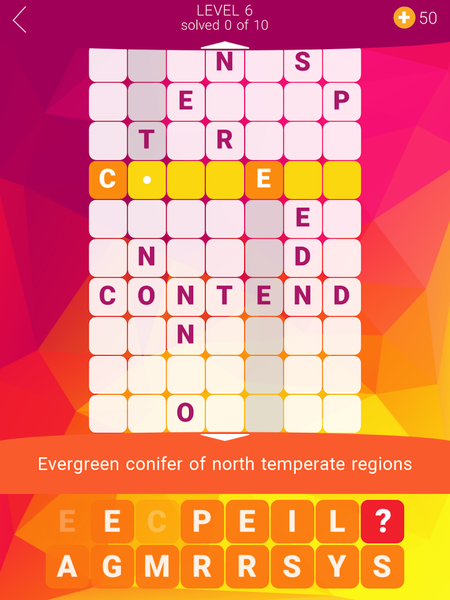 Word Tower Crosswords 2 - Gameplay image of android game