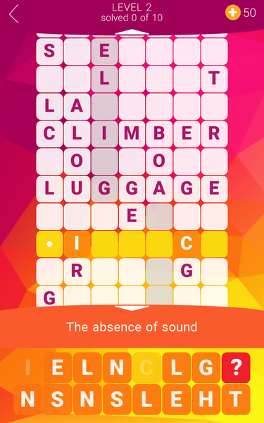Word Tower Crosswords 2 - Gameplay image of android game